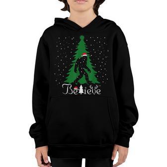 Bigfoot Christmas Gifts For Men Boys Girls Funny Christmas Youth Hoodie - Thegiftio UK
