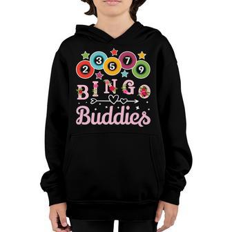 Bingo Buddies Funny Bingo Couple Lucky Game Youth Hoodie - Thegiftio UK