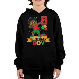 Birthday African American Boy 6Th Birthday Young Black Kids Youth Hoodie | Mazezy