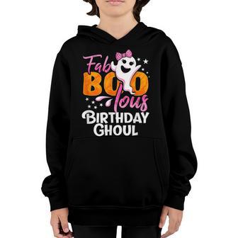 Birthday Ghoul Halloween Girls Womens Fab Boo Lous Youth Hoodie - Thegiftio UK