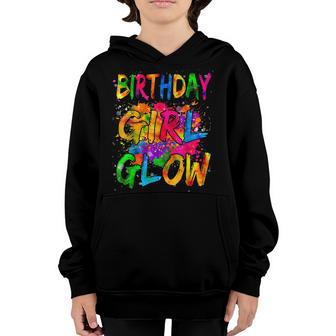Birthday Girl Glow Vintage Retro 80S Party Costume Tie Dye Youth Hoodie - Thegiftio UK