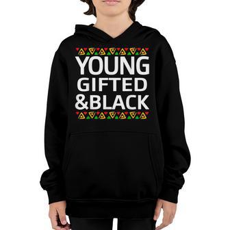 Black History Month Decorations Top Young Gifted Black Boys Youth Hoodie - Thegiftio UK