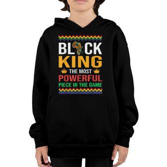 Black King The Most Powerful Piece In The Game V2 Youth Hoodie - Seseable