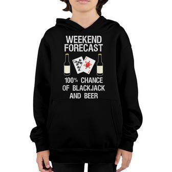 Blackjack Gift - Funny Beer Wf - Casino Card Game Youth Hoodie - Thegiftio UK