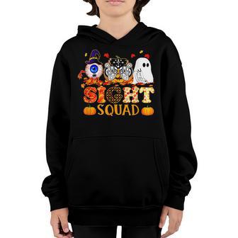 Boo Pumpkin Game Witch Sight Squad Halloween Costume Youth Hoodie - Thegiftio UK