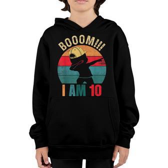 Boom I Am 10 Years Old Dabbing Boys Kids 10Th Birthday Gifts Youth Hoodie - Thegiftio UK