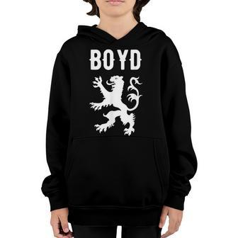 Boyd Clan Scottish Family Name Scotland Heraldry Youth Hoodie - Seseable