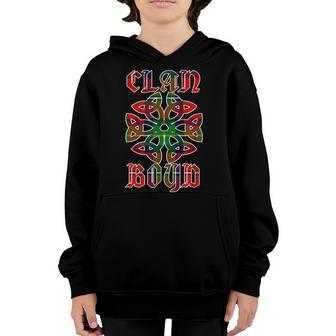 Boyd Scottish Clan Family Name Tartan Knot Youth Hoodie - Seseable