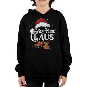 Boyfriend Claus Santa Funny Christmas Pajama Matching Family V2 Youth Hoodie - Thegiftio UK