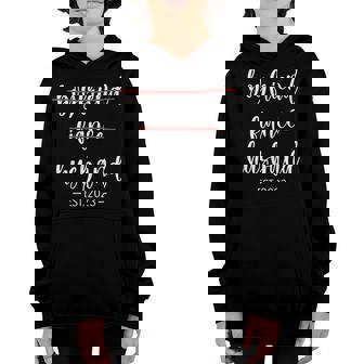 Boyfriend Fiancé Husband For Wedding Honeymoon Just Married Youth Hoodie | Mazezy