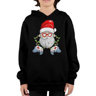 Boys Christmas Santa Xmas Gamer Kids Men Christmas Youth Hoodie - Thegiftio UK