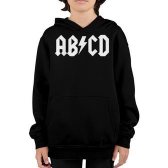 Boys Girls Teachers Abcd Rock Graphic Back To School V3 Youth Hoodie - Thegiftio UK