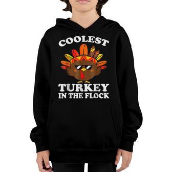 Boys Thanksgiving For Kids Toddlers Coolest Turkey Youth Hoodie - Thegiftio UK