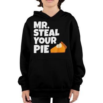 Boys Toddlers Kids Funny Mr Steal Your Pie Thanksgiving Youth Hoodie - Thegiftio UK