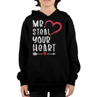Boys Valentine Mr Steal Your Heart For Boys Men Gifts Youth Hoodie - Seseable