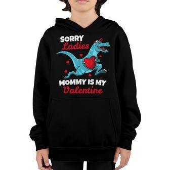 Boys Valentines Day Sorry Mommy Is My Valentine Gifts V2 Youth Hoodie - Thegiftio UK