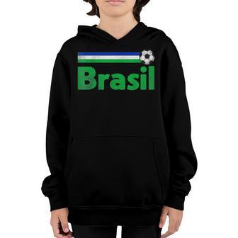 Brasil Brazil Fan Retro Vintage Flag For Men Women Kid Youth Hoodie - Thegiftio UK