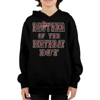 Brother Of The Birthday Boy American Football Kid Party Youth Hoodie - Thegiftio UK