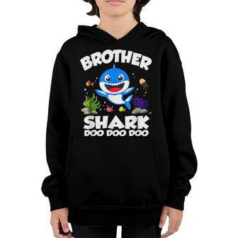 Brother Shark Halloween Christmas Boys Men Family V11 Youth Hoodie - Thegiftio UK