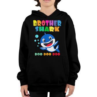 Brother Shark Halloween Christmas Boys Men Family V14 Youth Hoodie - Thegiftio UK