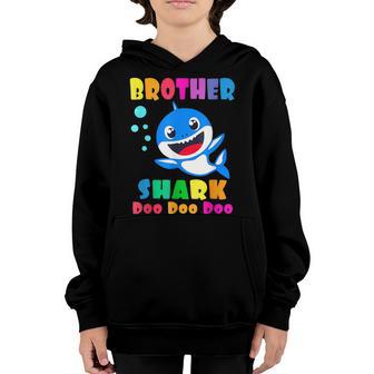 Brother Shark Halloween Christmas Boys Men Family V6 Youth Hoodie - Thegiftio UK