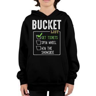 Bucket List Get Tickets Win Game Show Lucky Contestants Youth Hoodie | Mazezy