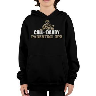 Call Of Daddy Parenting Ops Gamer Dads Funny Fathers Day Youth Hoodie - Seseable