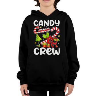 Candy Cane Crew Christmas Candy Cane Party Boys Girls Youth Hoodie - Thegiftio UK