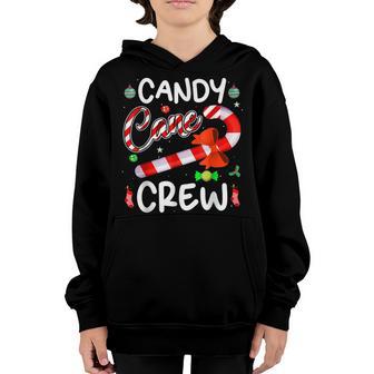 Candy Cane Crew Christmas Matching Family Boys Girls Kids Youth Hoodie - Thegiftio UK