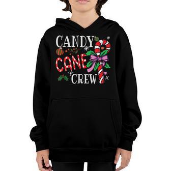 Candy Cane Crew Funny Christmas Candy Lover X-Mas Boys Girls Youth Hoodie - Thegiftio UK