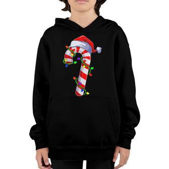 Candy Cane Crew Santa Christmas 2022 Kids Boys Girls V4 Youth Hoodie - Thegiftio UK