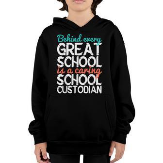 Caring School Custodian Janitor Appreciation Youth Hoodie - Thegiftio UK