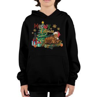 Cat Christmas Merry Catmas Funny Xmas Cats Lover Boys Girls Youth Hoodie - Thegiftio UK