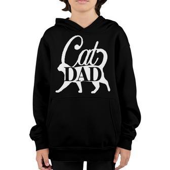 Cat Dad Father Men Kitty Love Papa Christmas Girl Meow Adult V2 Youth Hoodie - Thegiftio UK