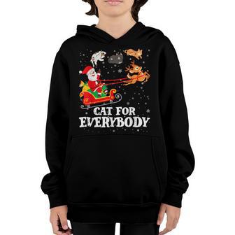 Cats For Everybody Santa Funny Christmas Gifts Girls Women Youth Hoodie - Thegiftio UK
