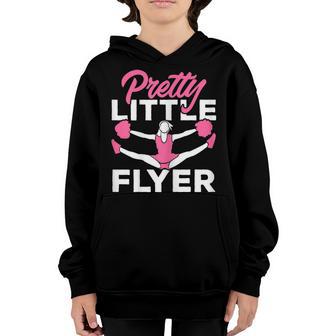 Cheerleader Cheer Girl Pretty Little Flyer Cute Cheerleading Youth Hoodie - Thegiftio UK