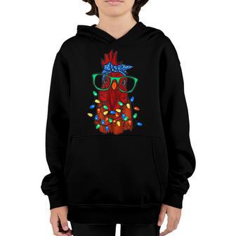 Chicken Farmer Girls Family Christmas Youth Hoodie - Thegiftio UK
