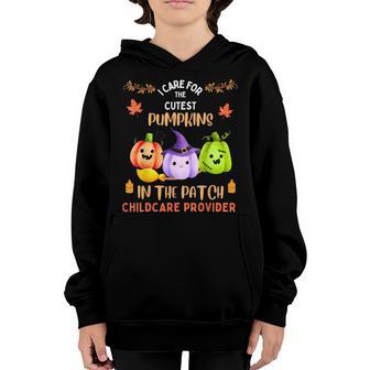 Childcare Daycare Providers Teachers Halloween School Party Youth Hoodie - Thegiftio UK