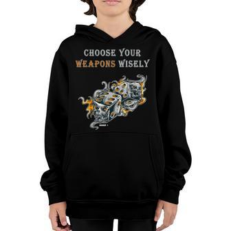 Choose Your Weapons Wisely Gamemaster Youth Hoodie - Thegiftio UK