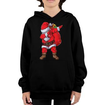 Christmas Boys Dabbing Santa Claus Girls Funny Xmas Dab Cute V2 Youth Hoodie - Thegiftio UK
