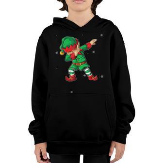 Christmas Dabbing Elf Squad Boys Kids Xmas Family Matching Youth Hoodie - Thegiftio UK
