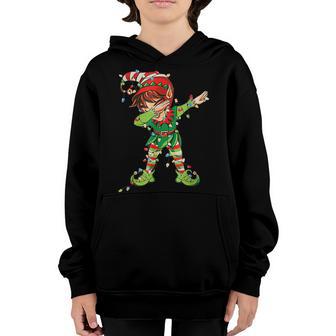 Christmas Dabbing Elf Squad Boys Kids Xmas Family V2 Youth Hoodie - Thegiftio UK