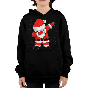 Christmas Day Funny Cool Dabbing Santa For Boys Girls Kids Youth Hoodie - Thegiftio UK