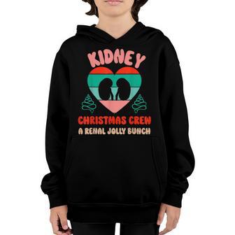 Christmas Dialysis Nephrology Nurse Tech Kidney Crew Youth Hoodie - Thegiftio UK