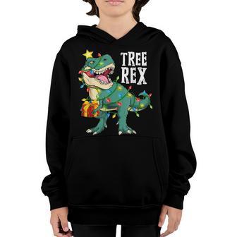 Christmas Dinosaur Costume Girl Boy Kids Christmas Pajamas Youth Hoodie - Thegiftio UK