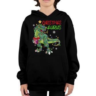 Christmas Dinosaur Tree Rex Christmasaurus Toddler Boys Men Youth Hoodie - Thegiftio UK