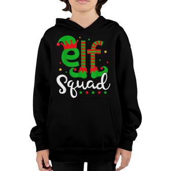 Christmas Elf Squad Funny Xmas Family Matching Pajama Kids V4 Youth Hoodie - Thegiftio UK