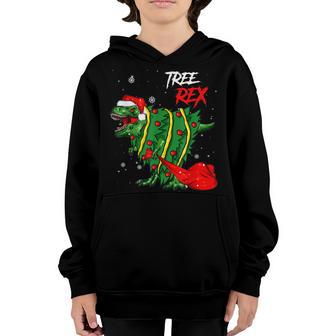 Christmas Gifts For Boys Kids Dinosaur Tree Rex Pajamas Men V2 Youth Hoodie - Thegiftio UK