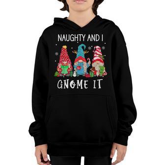 Christmas Gnome Family Naughty And I Gnome It Women Men Kids Youth Hoodie - Thegiftio UK
