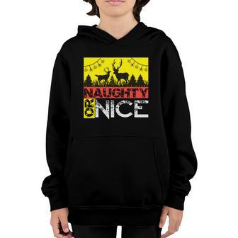 Christmas Naughty Or Nice V2 Youth Hoodie - Thegiftio UK